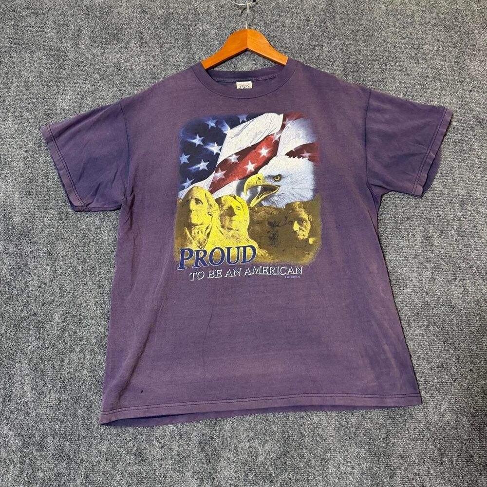 Faded 4th of July Proud to be American Tee Size Large